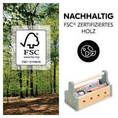 Nachhaltiges Spiel aus FSC®-zertifiziertem Holz 