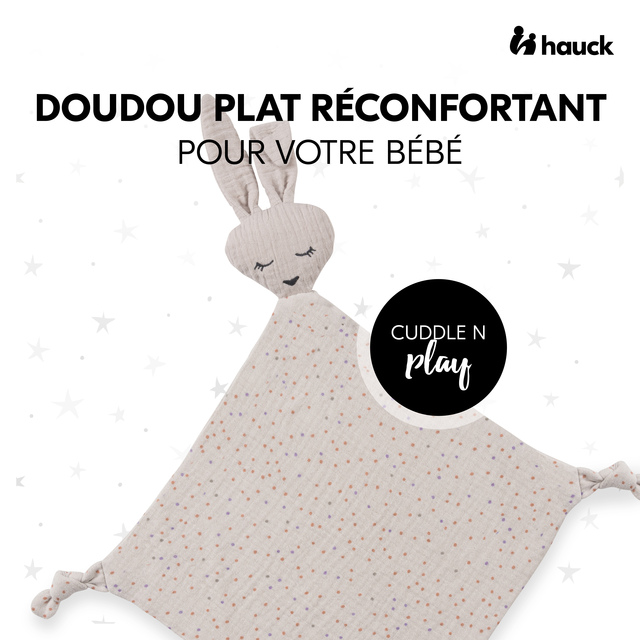 Cuddle N Play Rabbit Beige Dots