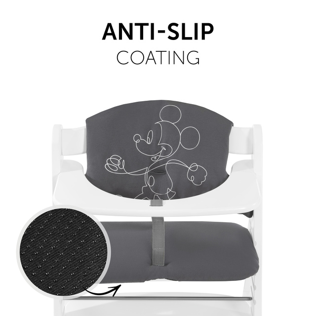 Highchair Pad Select  Mickey Mouse Anthracite