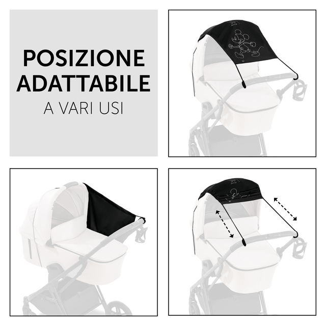 Sunshade  Mickey Mouse Black