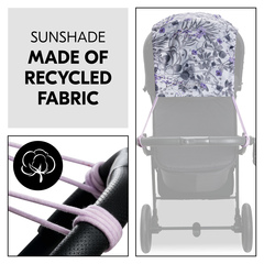 Sunshade made of recycled fabric