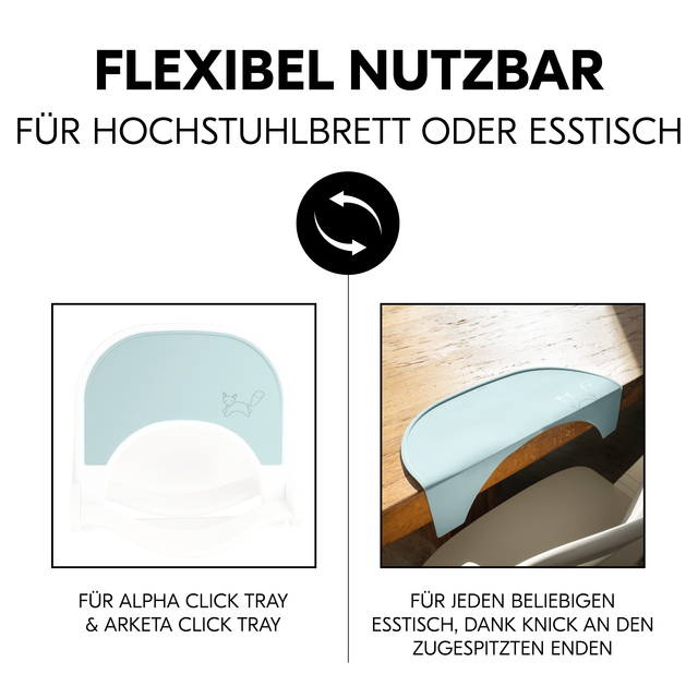Highchair Tray Mat Fox Mint