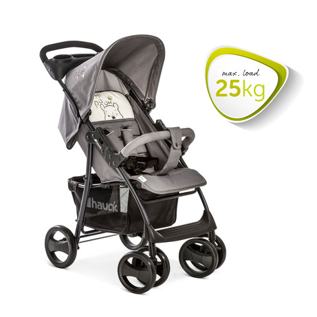 Shopper Trio Set silla de paseo 3en1 hasta 25 kg + grupo 0+ y capazo de  bebé con colchón desde el nacimiento - ligero, silla de paseo con respaldo  reclinable, plegado pequeño - gris, portavasos - Hauck