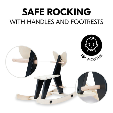 Safe rocking with handles and footrests