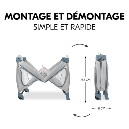 Facile et rapide à monter et à démonter