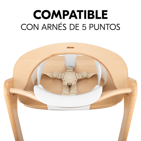 Compatible con el arnés de 5 puntos