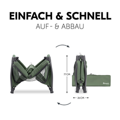 Einfach und schnell auf- und abgebaut