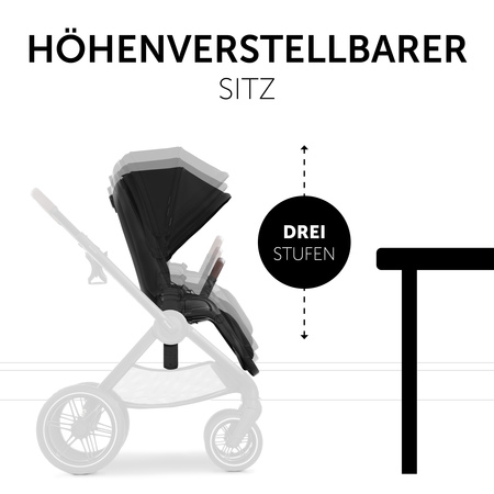 Einzigartiger Buggy mit höhenverstellbarem Sitz