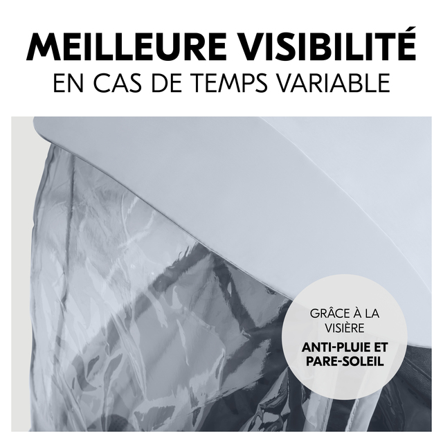 2 in 1 Pushchair Raincover Grey