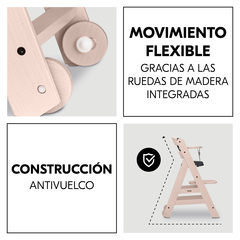 Construcción robusta con ruedas integradas