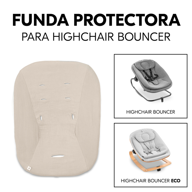 Highchair Bouncer Cover Beige