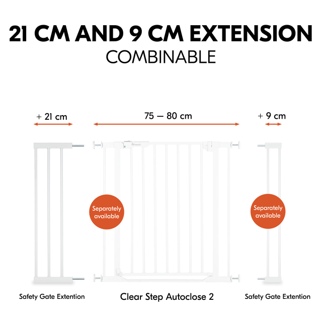 Safety Gate Extension 21 cm White