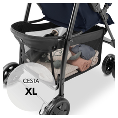 Mucho espacio en su cesta XL