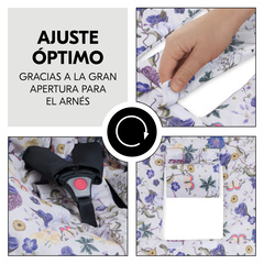 Ajuste óptimo gracias a su apertura para el arnés