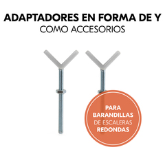 Y-Spindel para escaleras con barotes redondos