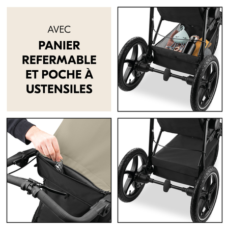 Avec un panier verrouillable