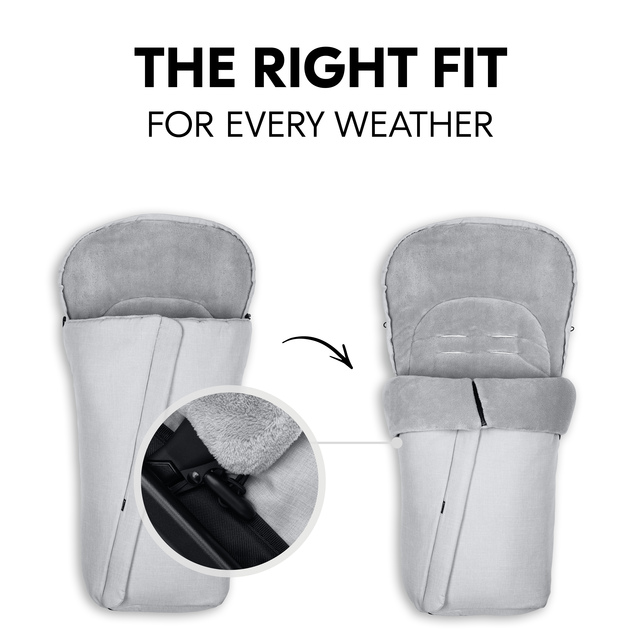 Pushchair Footmuff  Winter Grey