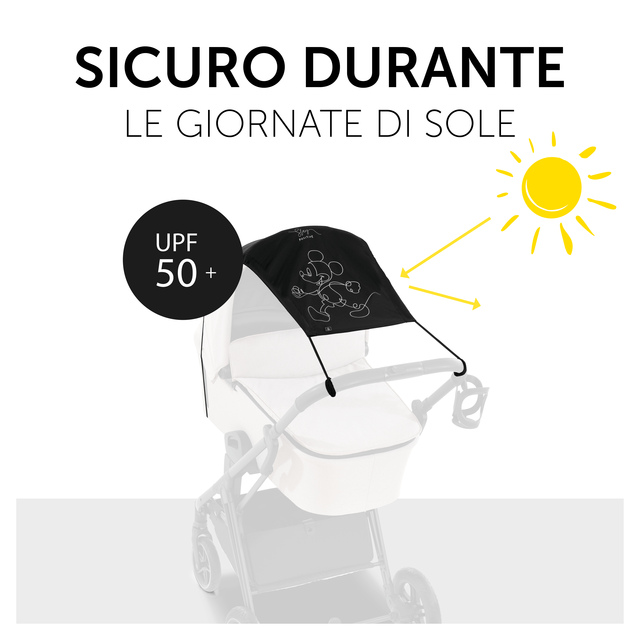 Sunshade  Mickey Mouse Black