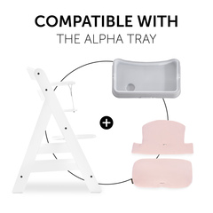 Compatible avec le plateau repas Alpha Tray
