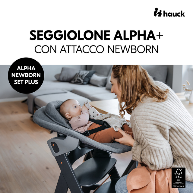 Alpha Newborn Set Plus  Dark Grey