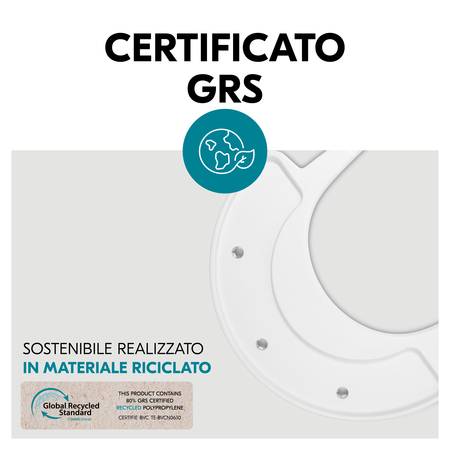 Materiale sostenibile e certificato GRS