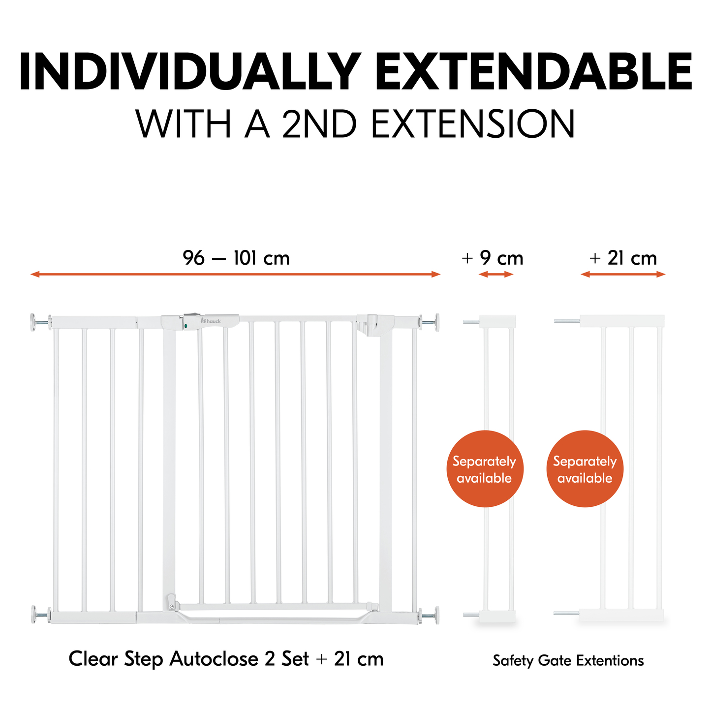 Clear Step Autoclose 2 Set +21 cm