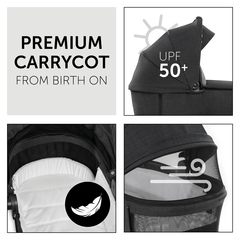 Premium carrycot from birth on