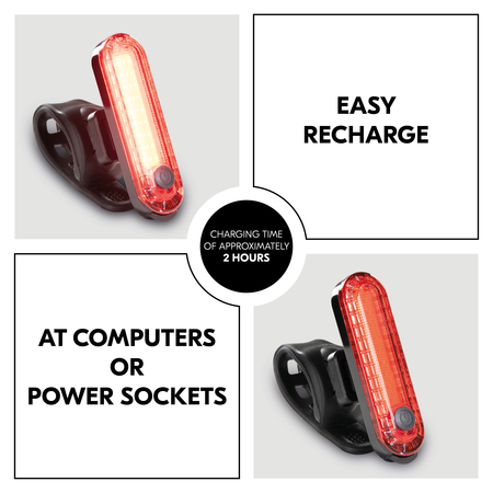 Easy recharge from a computer or power socket