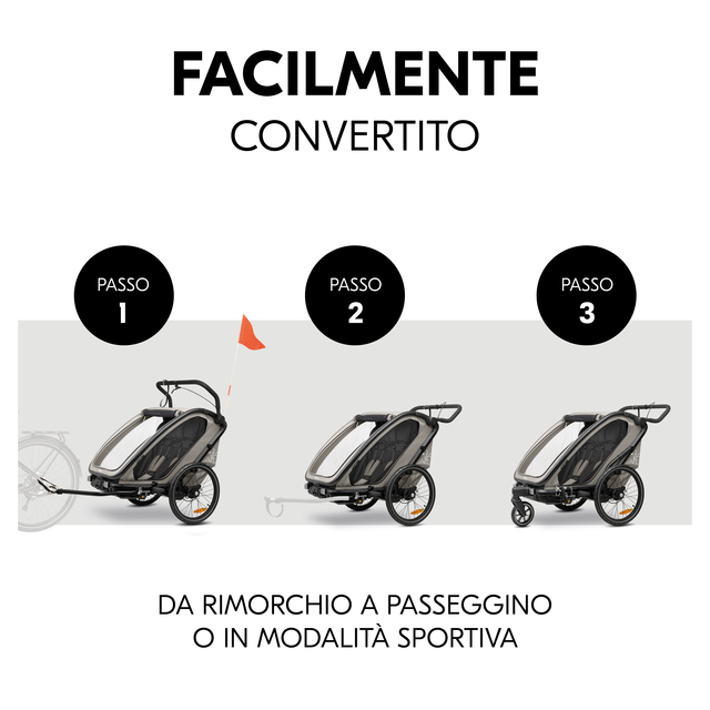 Bike N Walk Duo Light Grey
