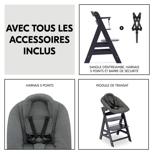 Alpha Newborn Set Plus  Dark Grey