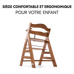 Chaise haute ergonomique qui grandit avec l'enfant