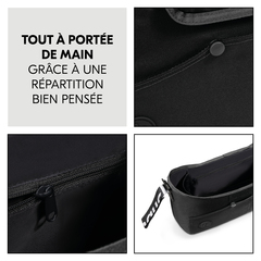 Fermeture pratique, contenu facilement accessible