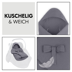 Kuschelige Polsterung und schützende Kapuze