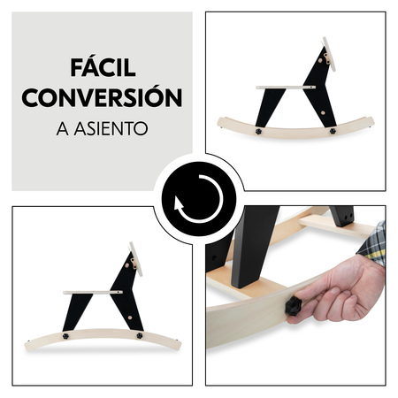 Fácil conversión a asiento