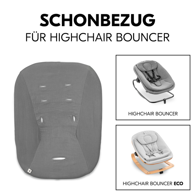 Highchair Bouncer Cover Dark Grey