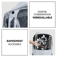 Fenêtre d’observation accessible et verrouillable