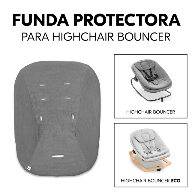 Highchair Bouncer Cover Dark Grey