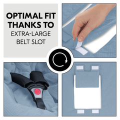 Optimal fit thanks to large harness opening