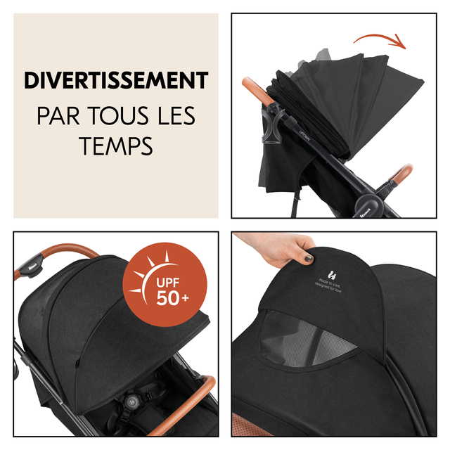 Uptown Black Melange Black