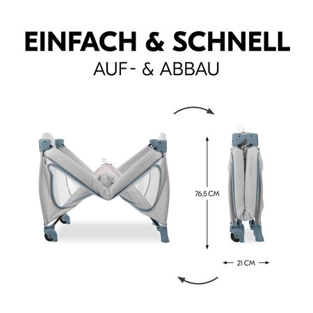 Einfach und schnell auf- und abgebaut