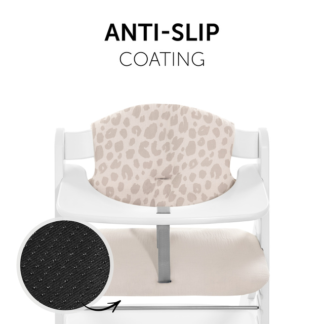Highchair Pad Select  Muslin Leo Natural
