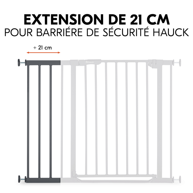 Safety Gate Extension 21 cm Dark Grey