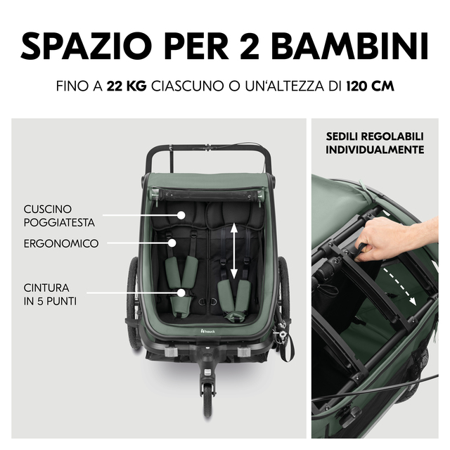 Bike N Walk Duo Dark Green