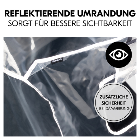 Sichtbarkeit erhöht dank reflektierender Umrandung