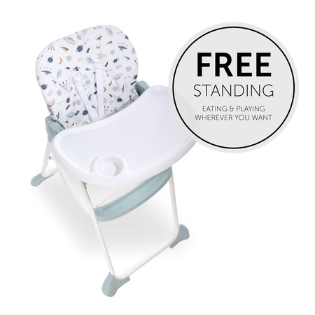 Free-standing highchair with table