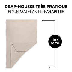 Drap-housse doux pour matelas de lit de voyage