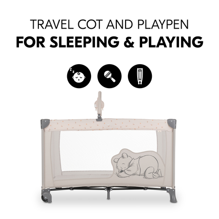 Travel cot and playpen in one