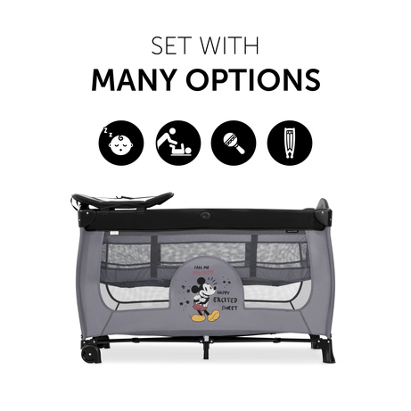 Mickey mouse new arrivals travel cot