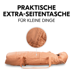 Praktisch: Extra-Seitentasche für kleine Dinge