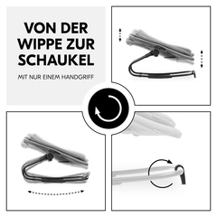 Nur ein Handgriff von der Wippe zur Schaukel